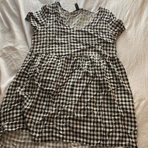 Black and white plaid dress forever 21